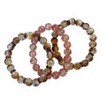 Glass & Stone Bead Bracelet