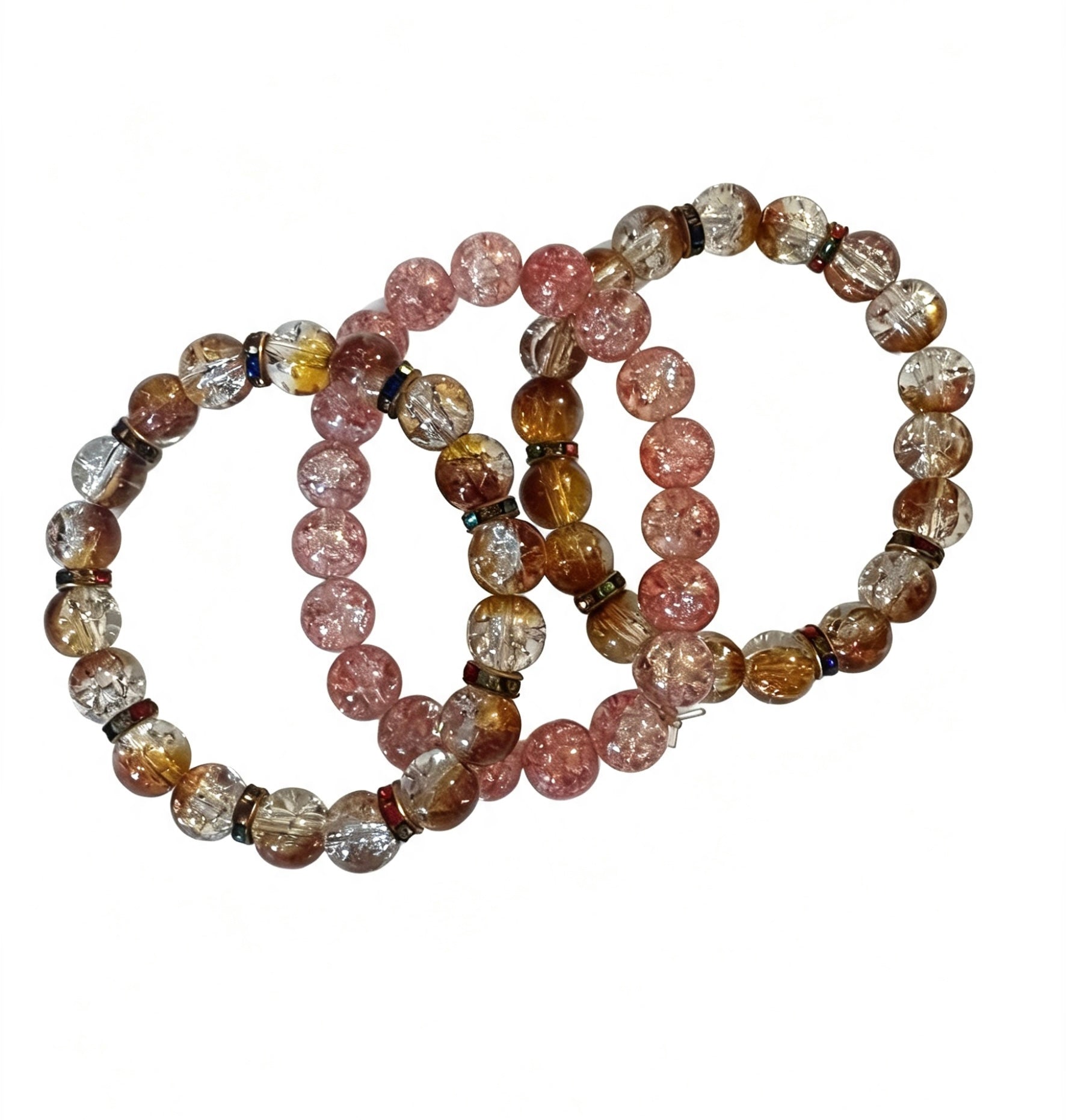 Glass & Stone Bead Bracelet