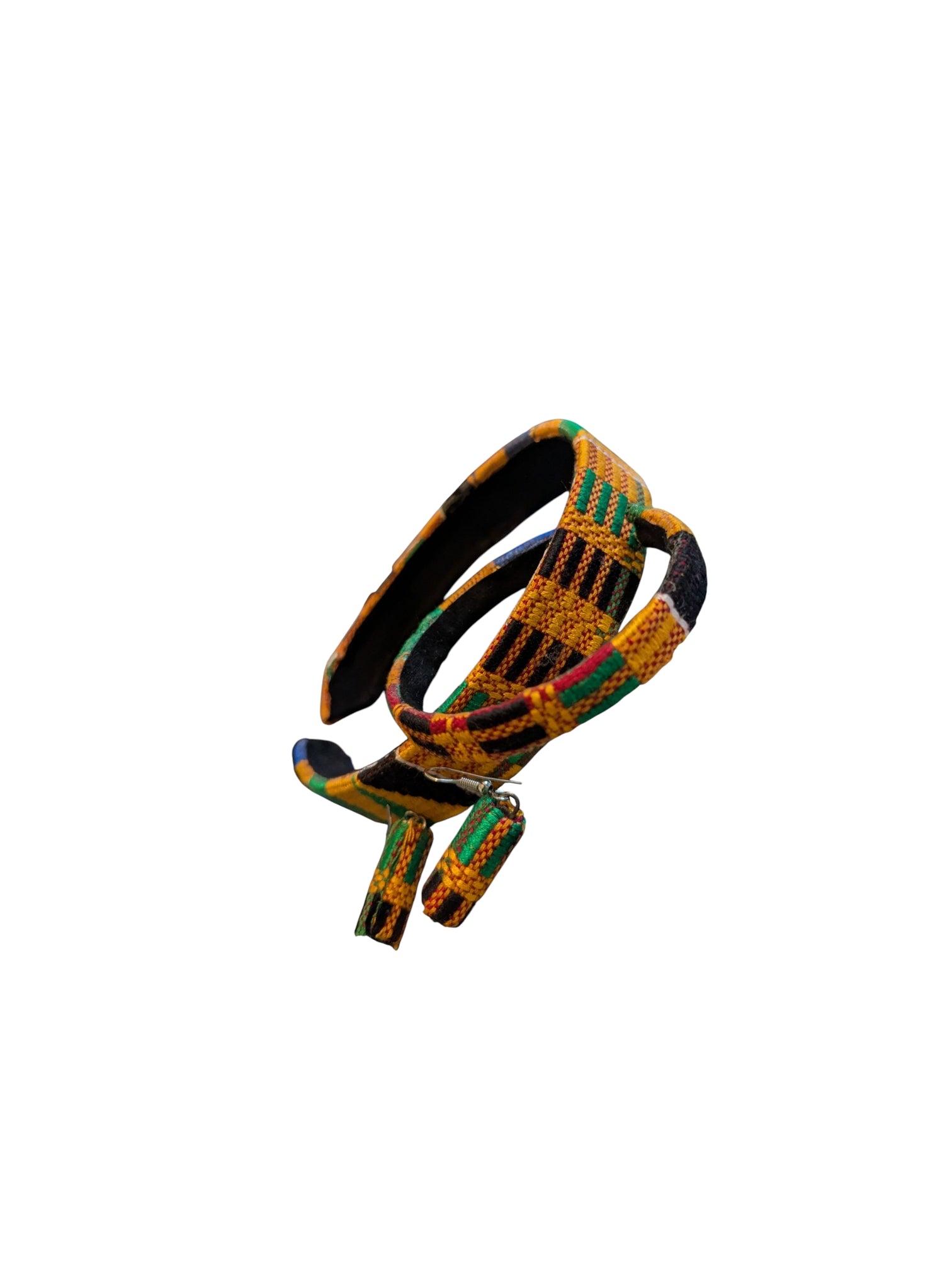 Kente Headband, Bracelet and Earring Set