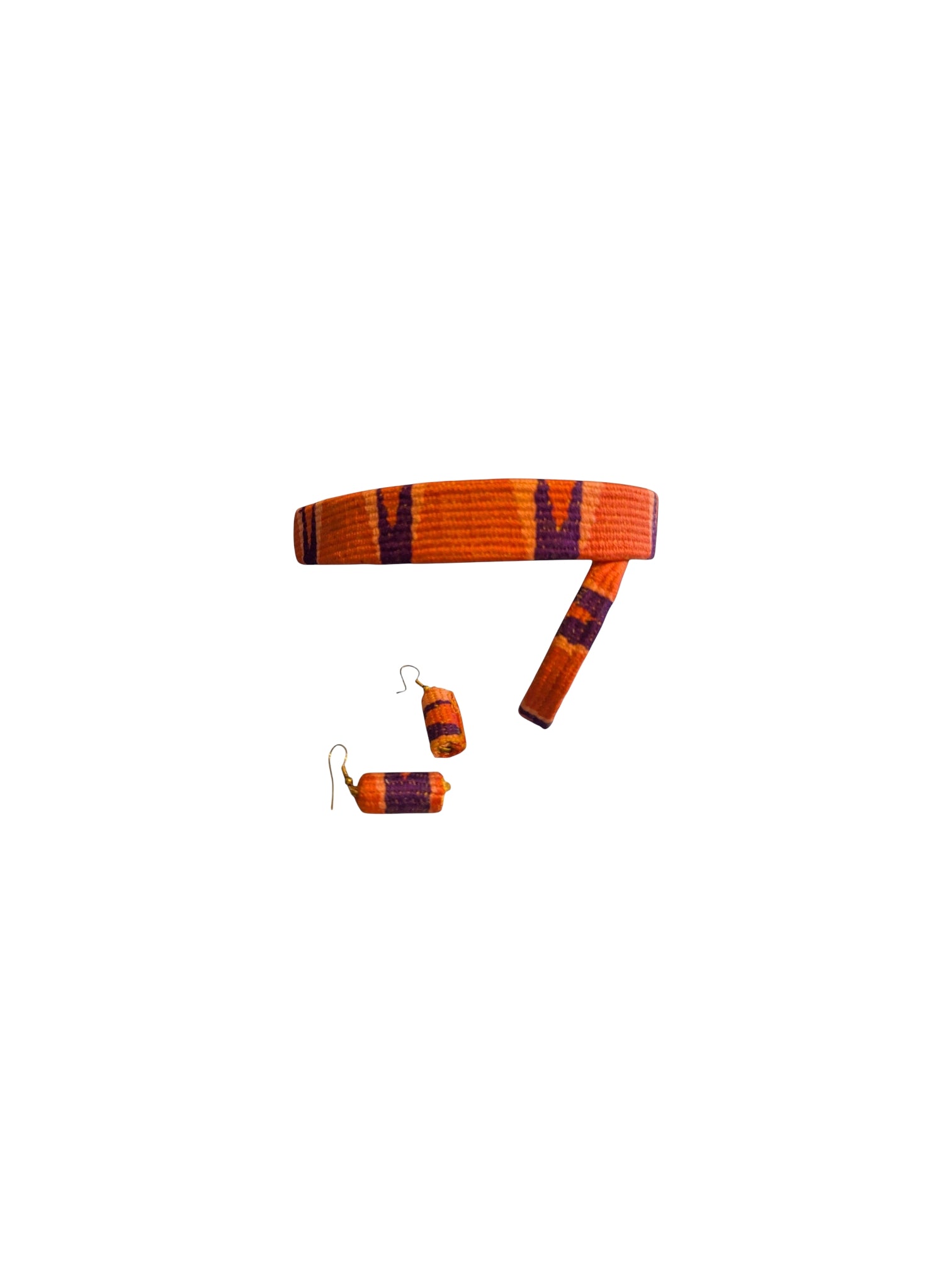 Kente Headband, Bracelet and Earring Set