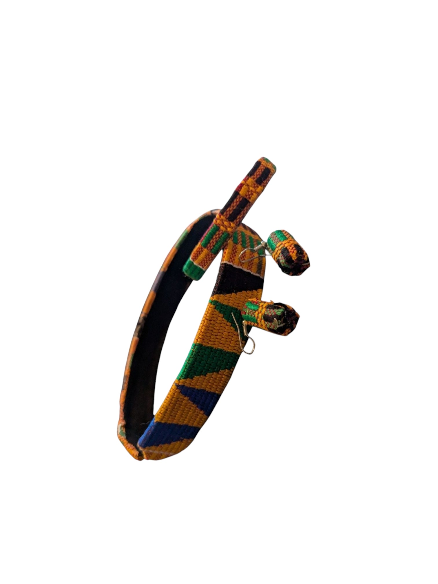 Kente Headband, Bracelet and Earring Set