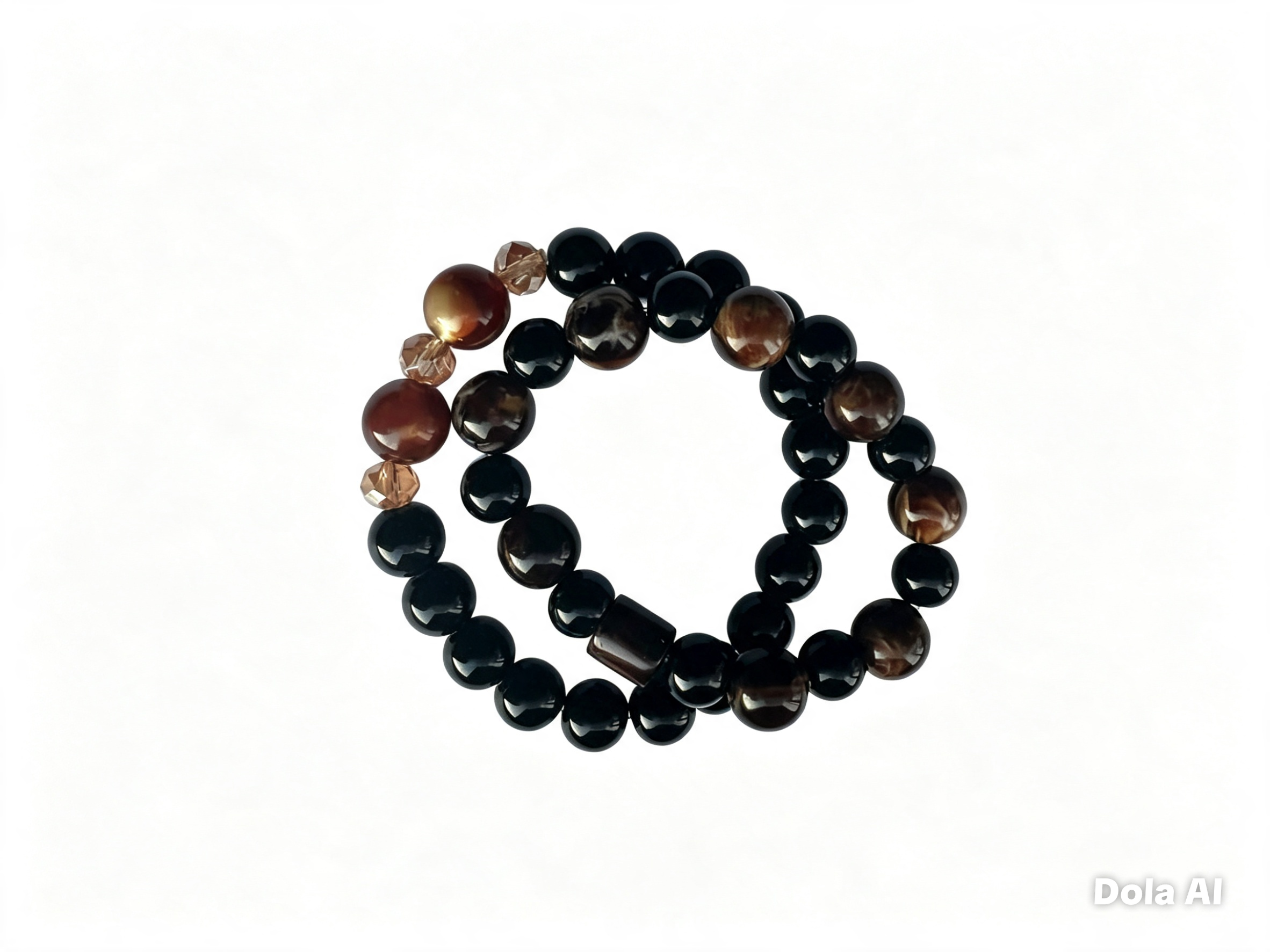 Glass & Stone Bead Bracelet