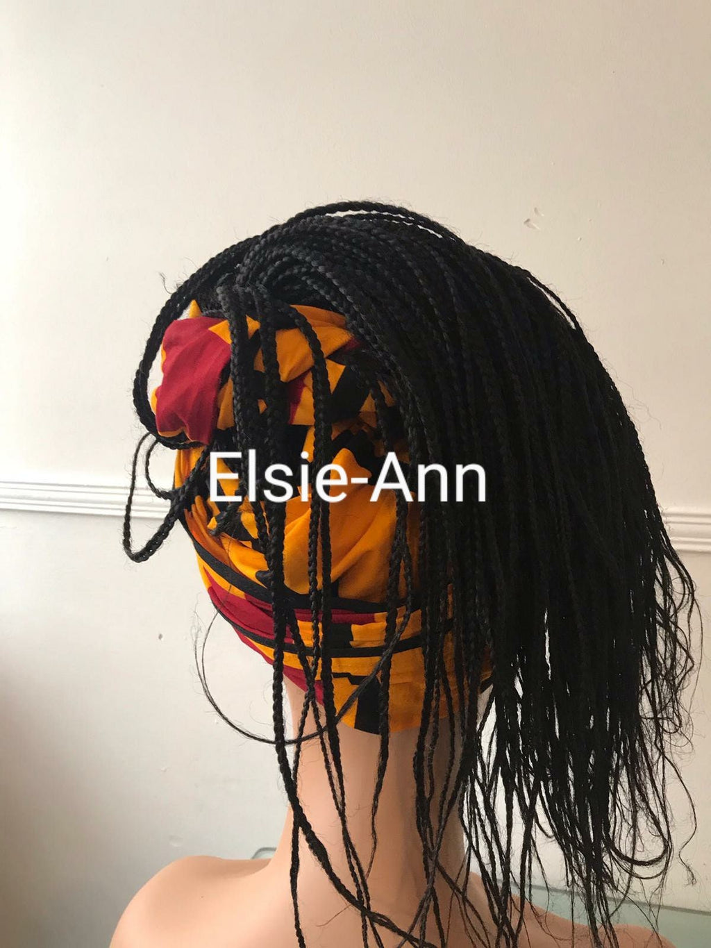 Handmade African Print Head Wrap: African Wax Cotton Headscarf