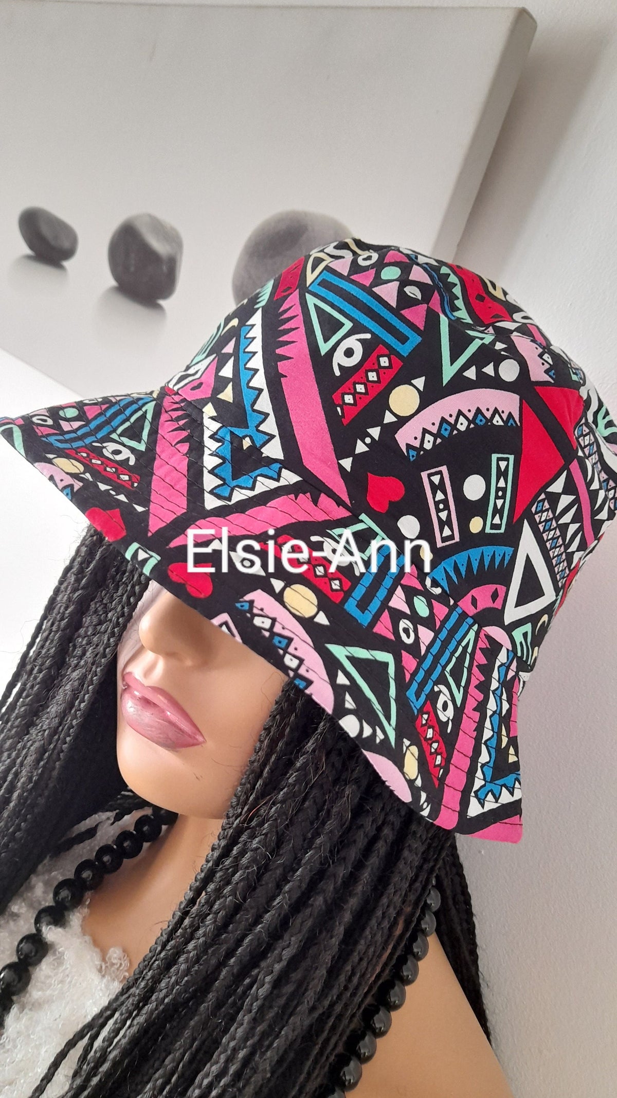 Graffiti / African Print Inspired Bucket
