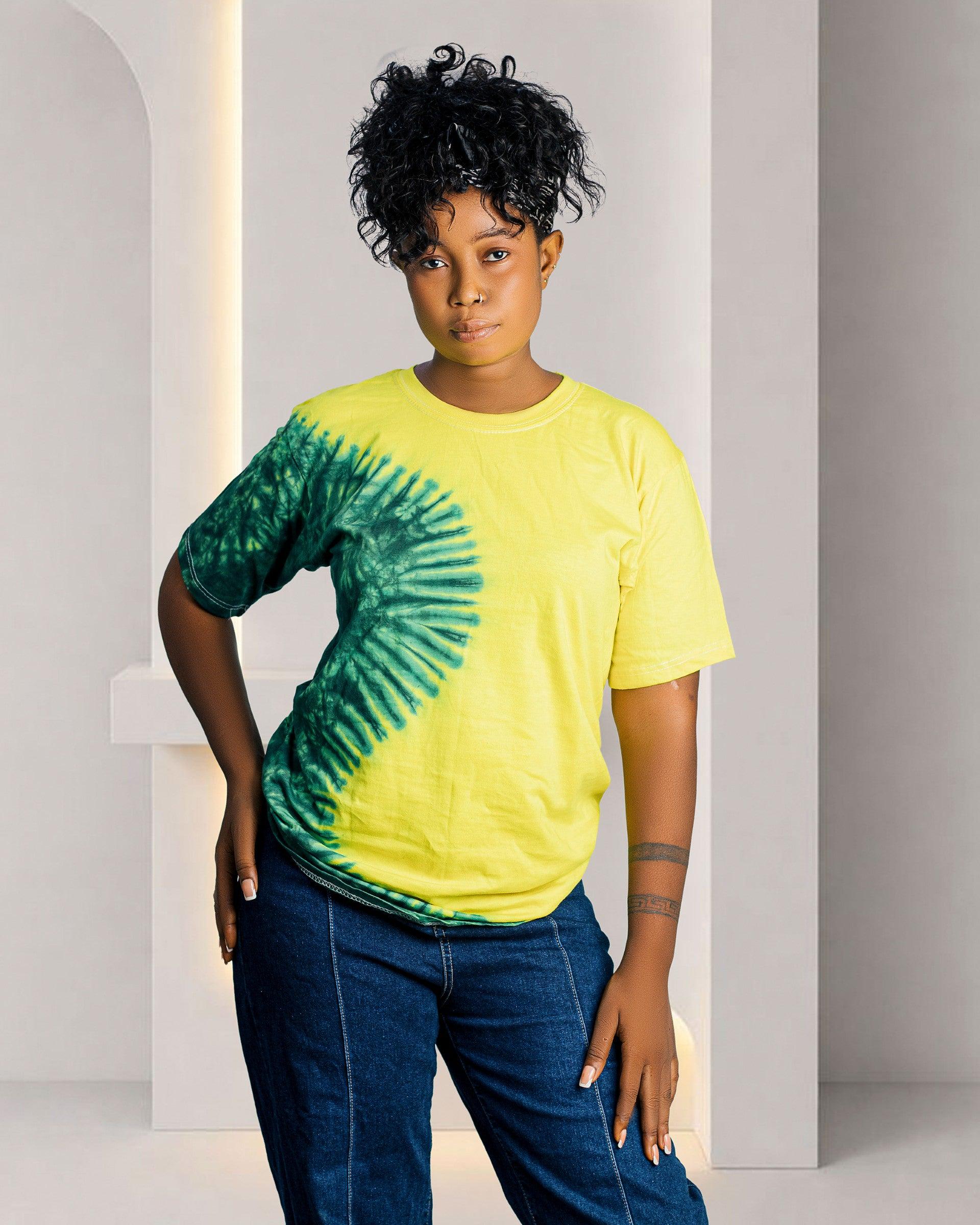 Tie-Dye Green & Yellow T-Shirt