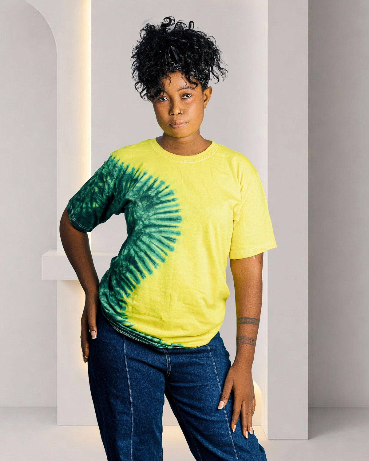 Tie-Dye Green & Yellow T-Shirt
