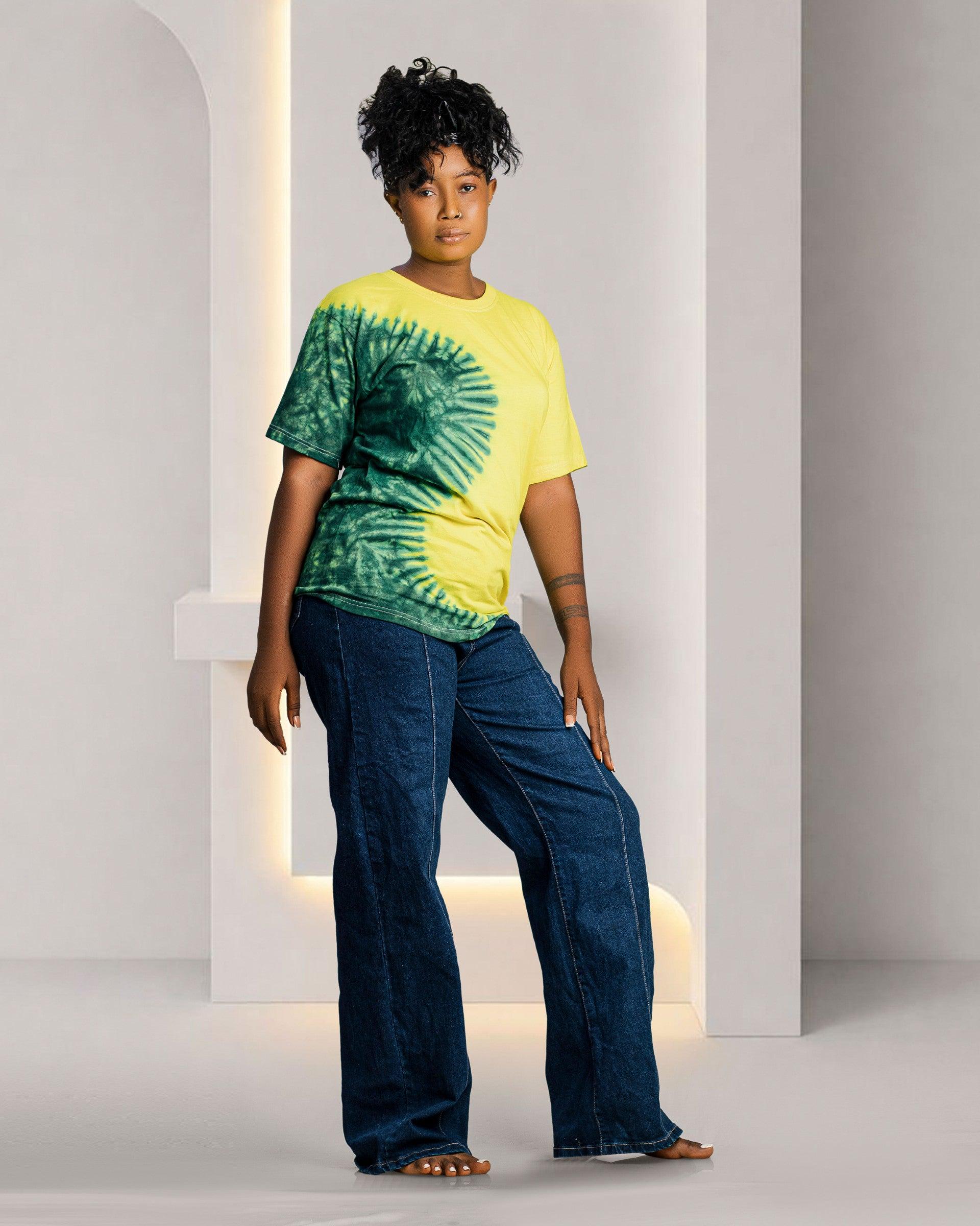 Tie-Dye Green & Yellow T-Shirt