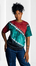 Tie-Dye _Purple, White & Orange T- Shirt (Copy)