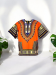 Orange Dashiki Unisex Top