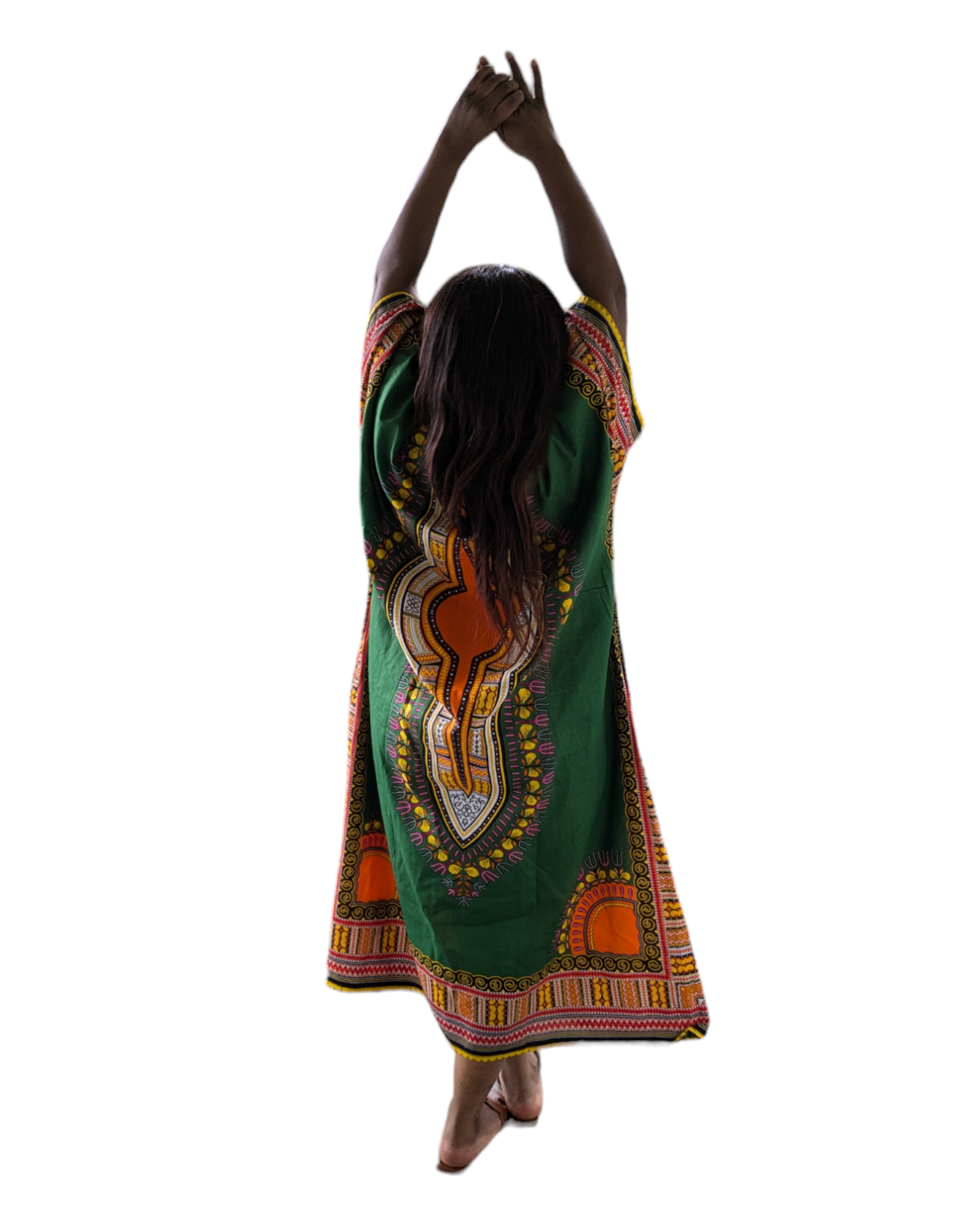 Green Dashiki Maxi Dress – Elsie-Ann