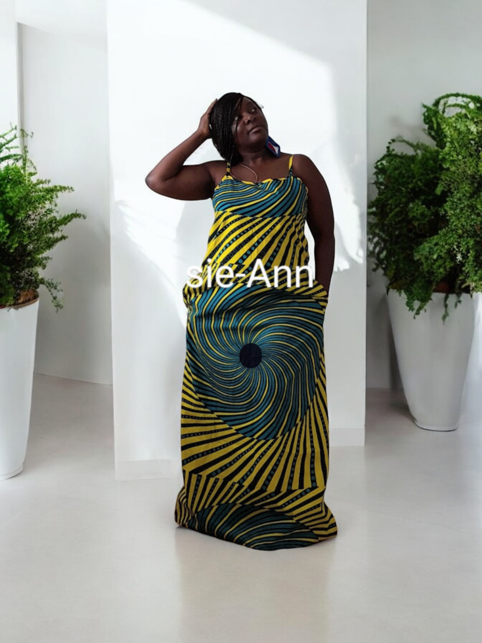 African Print Ankara Summer Maxi Dress