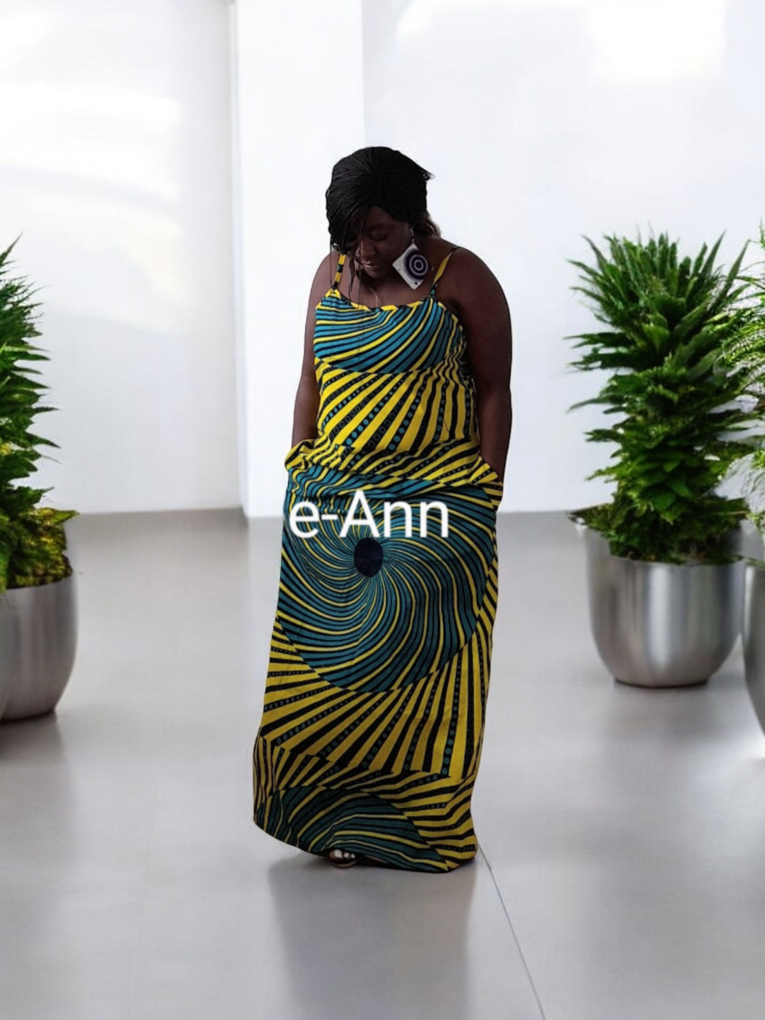 African Print Ankara Summer Maxi Dress